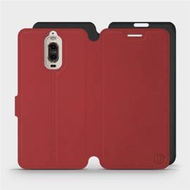 Etui Soft Touch do Huawei Mate 9 Pro - wzór Zachodząca czerwień z czernią