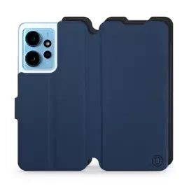 Etui Soft Touch do Xiaomi Redmi Note 12 4G - wzór Głęboki granat z czernią
