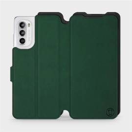 Etui Soft Touch do Motorola Moto G52 - wzór Miejska zieleń z czernią