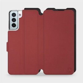 Etui Soft Touch do Samsung Galaxy S21 Plus - wzór Zachodząca czerwień z czernią