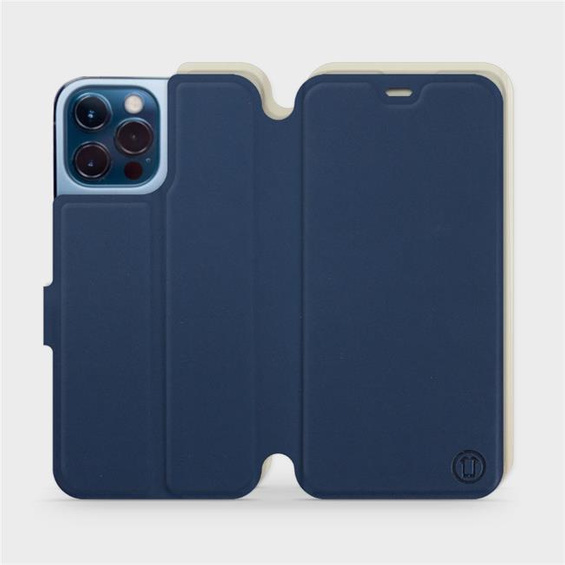 Etui Soft Touch do Apple iPhone 13 Pro Max - wzór Głęboki granat z platyną
