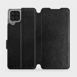 Etui do Samsung Galaxy M22 - wzór Black&Orange