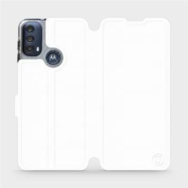 Etui do Motorola Moto E30 - wzór White&Gray