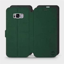 Etui Soft Touch do Samsung Galaxy S8 - wzór Miejska zieleń z czernią