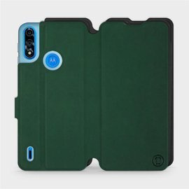 Etui Soft Touch do Motorola Moto E7i Power - wzór Miejska zieleń z czernią