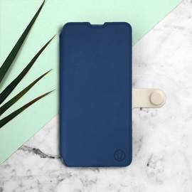 Etui Soft Touch do Samsung Galaxy A51 - wzór Głęboki granat z platyną