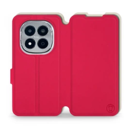 Etui Soft Touch do Xiaomi Redmi Note 15 Pro Plus 5G - wzór Żywa czerwień z platyną