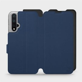 Etui Soft Touch do Huawei Honor 20 - wzór Głęboki granat z czernią