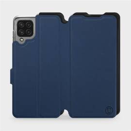Etui Soft Touch do Samsung Galaxy M22 - wzór Głęboki granat z czernią