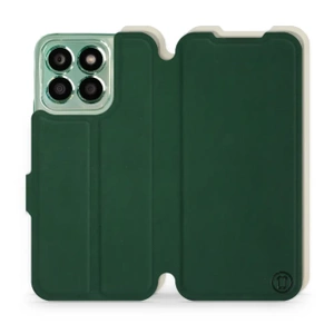 Etui Soft Touch do Huawei Honor X8b - wzór Miejska zieleń z platyną