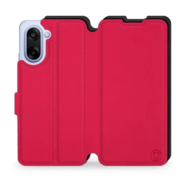 Etui Soft Touch do OnePlus Nord CE5 - wzór Żywa czerwień z czernią