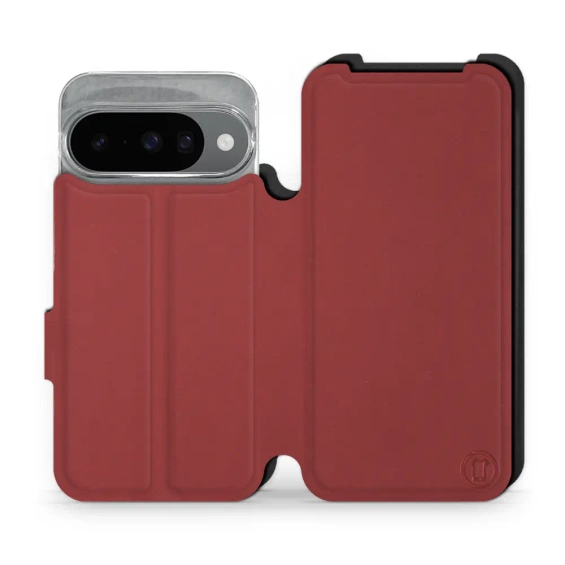 Etui Soft Touch do Google Pixel 10 - wzór Zachodząca czerwień z czernią