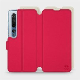 Etui Soft Touch do Xiaomi Mi 10 - wzór Żywa czerwień z platyną