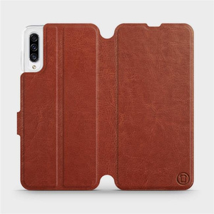 Etui do Samsung Galaxy A30s - wzór Brown&Orange