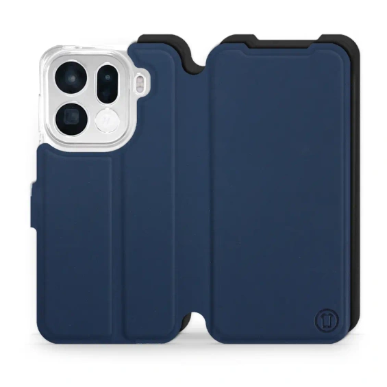 Etui Soft Touch do OPPO Find X9 pro - wzór Głęboki granat z czernią