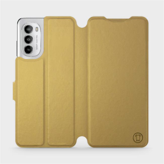 Etui do Motorola Moto G82 5G - wzór Gold&Orange