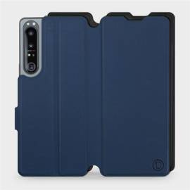 Etui Soft Touch do Sony Xperia 1 IV - wzór Głęboki granat z czernią