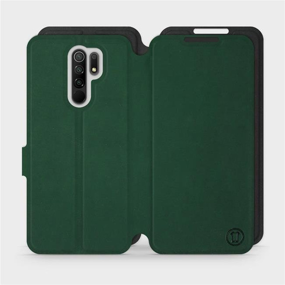 Etui Soft Touch do Xiaomi Redmi 9 - wzór Miejska zieleń z czernią