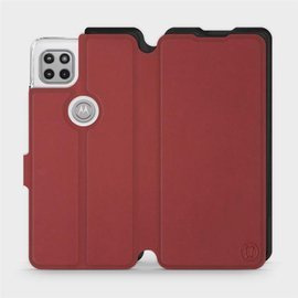 Etui Soft Touch do Motorola Moto G 5G - wzór Zachodząca czerwień z czernią