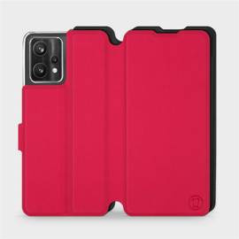 Etui Soft Touch do Realme 9 5G - wzór Żywa czerwień z czernią