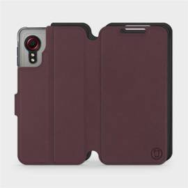 Etui Soft Touch do Samsung Galaxy Xcover 5 - wzór Matowy burgund z czernią