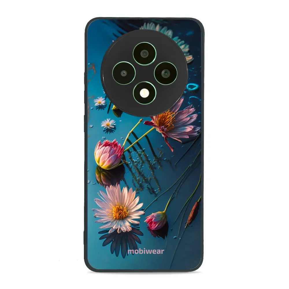 Mobiwear Glossy Case, Handyhülle, Geräteschutz, stilvolle Grafik, sicheres Gehäuse, Blau-Blumig