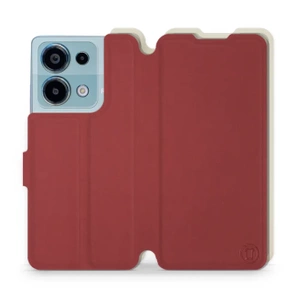 Etui Soft Touch do Xiaomi Redmi Note 13 Pro 4G - wzór Zachodząca czerwień z platyną