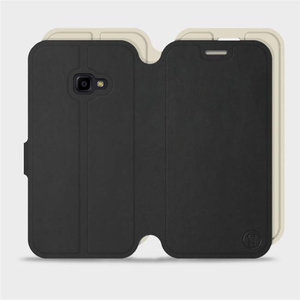 Etui Soft Touch do Samsung Galaxy Xcover 4 - wzór Satynowa czerń z platyną