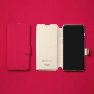 Etui Soft Touch do Xiaomi Redmi 15 - wzór Żywa czerwień z platyną