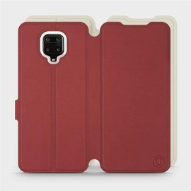 Etui Soft Touch do Xiaomi Redmi Note 9 Pro - wzór Zachodząca czerwień z platyną