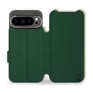 Etui Soft Touch do Google Pixel 9 Pro - wzór Miejska zieleń z platyną