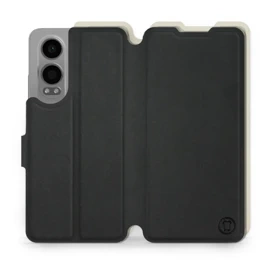 Etui Soft Touch do OnePlus Nord CE 4 Lite - wzór Satynowa czerń z platyną