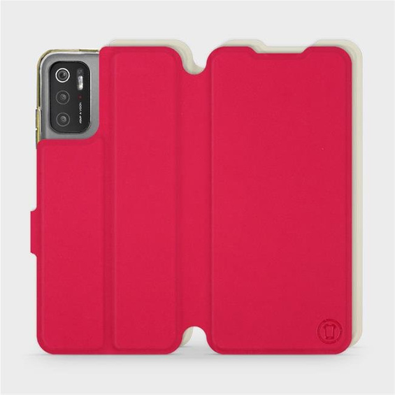 Etui Soft Touch do Xiaomi POCO M3 Pro 5G - wzór Żywa czerwień z platyną