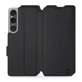 Etui Soft Touch do Sony Xperia 1 V - wzór Satynowa czerń
