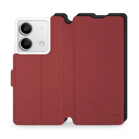 Etui Soft Touch do Xiaomi Redmi Note 13 5G - wzór Zachodząca czerwień z czernią