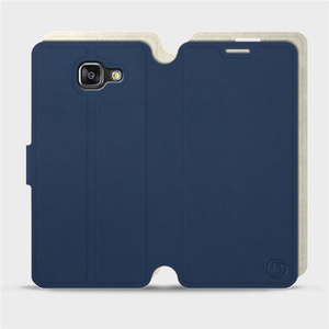 Etui Soft Touch do Samsung Galaxy A5 2016 - wzór Głęboki granat z platyną