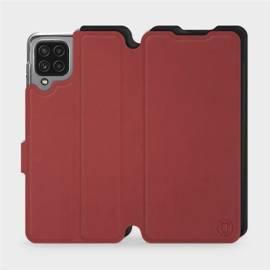 Etui Soft Touch do Samsung Galaxy M32 4G - wzór Zachodząca czerwień z czernią