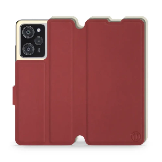 Etui Soft Touch do Xiaomi POCO X5 Pro 5G - wzór Zachodząca czerwień z platyną