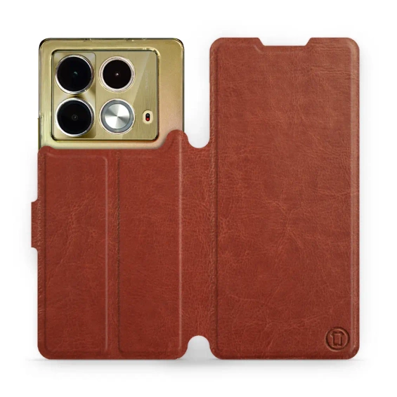 Etui do Infinix Note 40 - wzór Brown&Orange