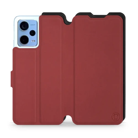 Etui Soft Touch do Xiaomi Redmi Note 12 5G - wzór Zachodząca czerwień z czernią