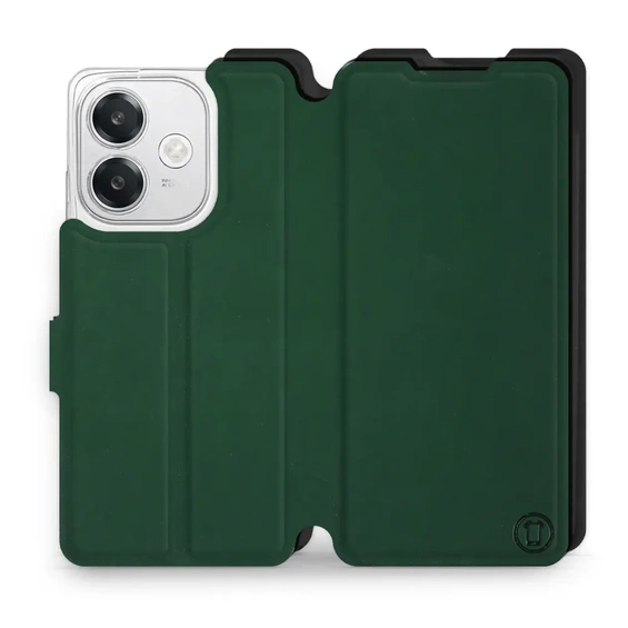 Etui Soft Touch do OPPO A40M - wzór Miejska zieleń z czernią