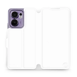 Etui do OPPO Reno 13 F 5G - wzór White&Orange