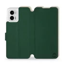 Etui Soft Touch do Motorola Moto G73 5G - wzór Miejska zieleń z platyną