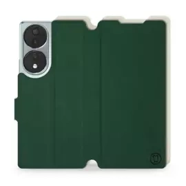 Etui Soft Touch do Huawei Honor 70 - wzór Miejska zieleń z platyną