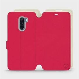 Etui Soft Touch do Xiaomi Pocophone F1 - wzór Żywa czerwień z platyną