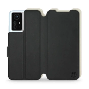 Etui Soft Touch do Xiaomi Redmi Note 12S - wzór Satynowa czerń z platyną