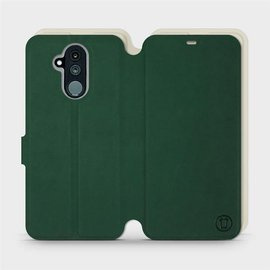 Etui Soft Touch do Huawei Mate 20 Lite - wzór Miejska zieleń z platyną