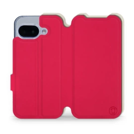 Etui Soft Touch do Google Pixel 9A - wzór Żywa czerwień z platyną