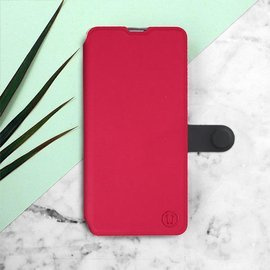 Etui Soft Touch do LG G8s ThinQ - wzór Żywa czerwień z czernią