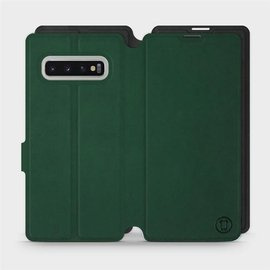 Etui Soft Touch do Samsung Galaxy S10 Plus - wzór Miejska zieleń z czernią